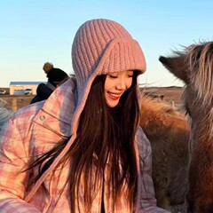 新款护耳针织雷锋帽子女士秋冬季大头围护脸保暖东北滑雪棉毛线帽
