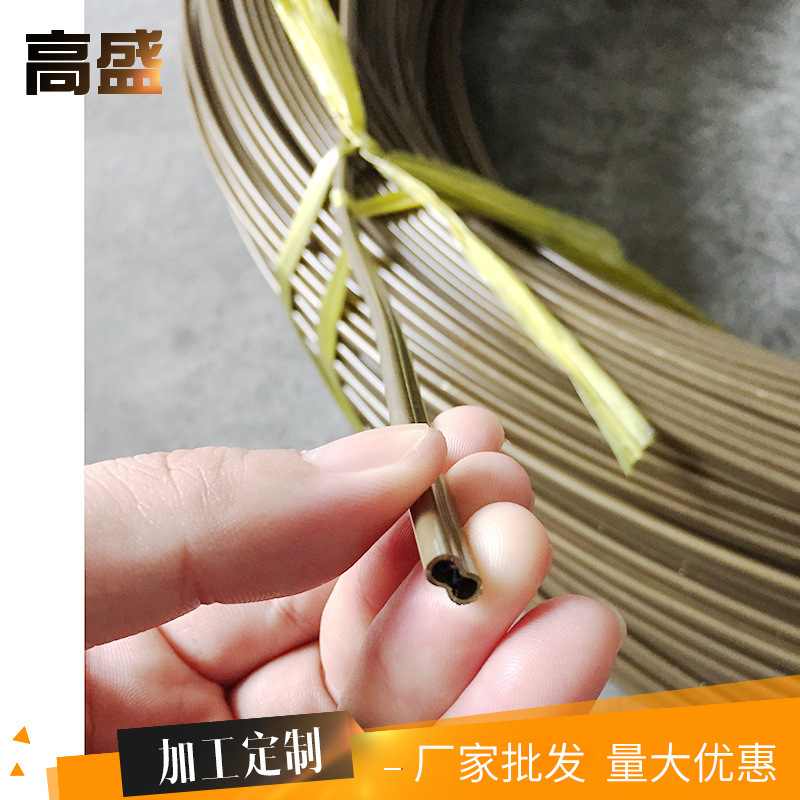 加工工业H65黄铜毛细铜管 无缝铜合金8字管 铜制品管材盘管