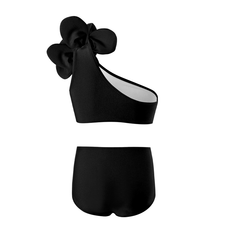 Filles Couleur Unie Maillot De Bain Fendu Vêtements De Wimwear Personnalisés display picture 10