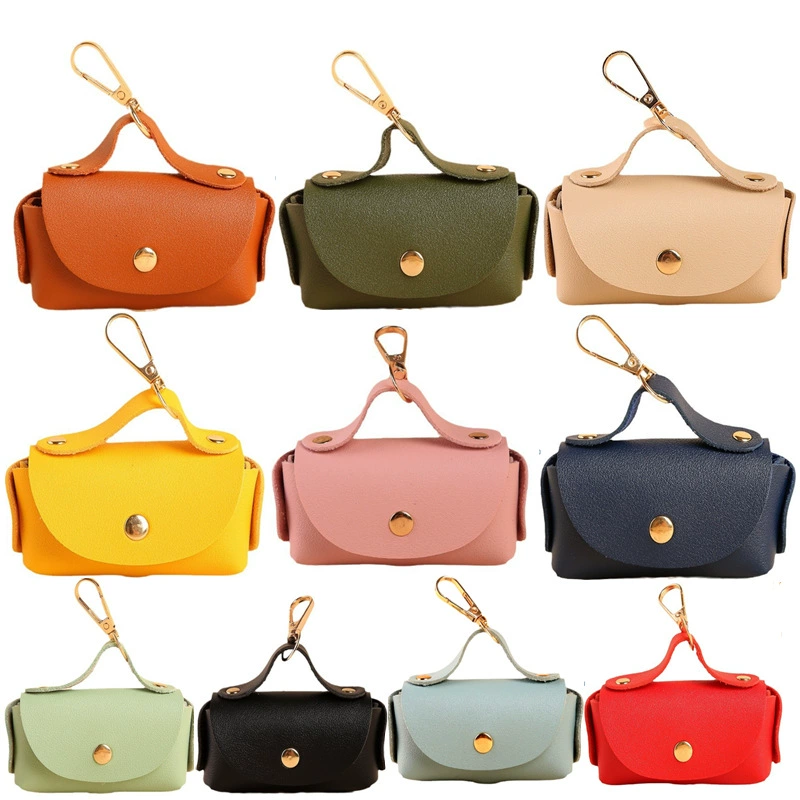 Готовая кожаная кобура для туалета, портативный диспенсер для мешков для домашних животных, многоцветная сумка для собачьих какашек, косметичка