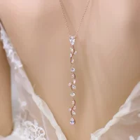 Модное сексуальное колье-цепочка для тела с цветочным дизайном, циркониевыми камнями и листьями, свадебное украшение для тела