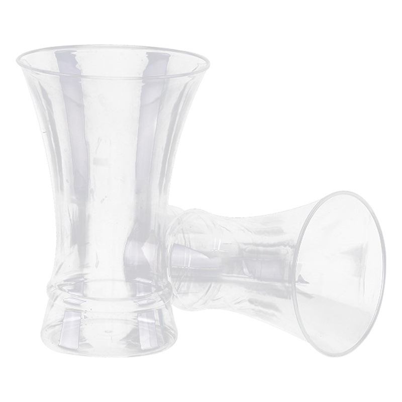 Creativo escritorio planta decoración florero decoración al por mayor PET jarrón de plástico transparente PET botella de plástico al por mayor