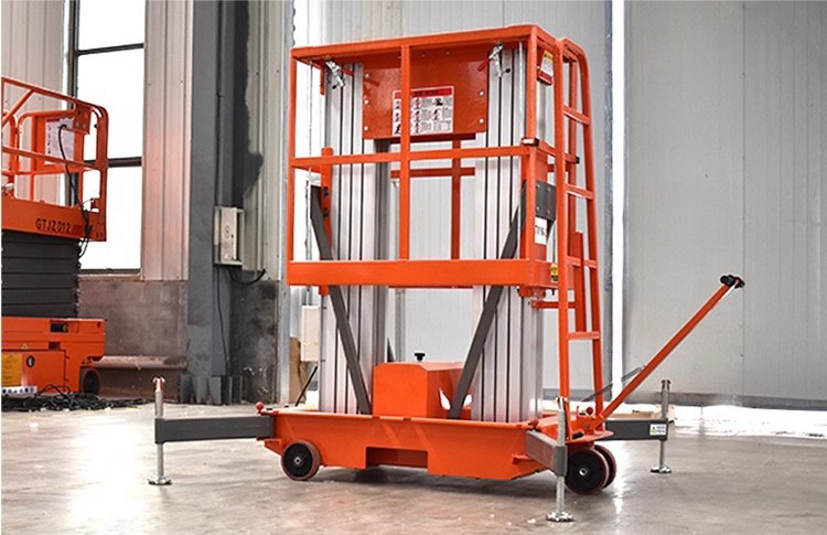 Aluminum Alloy Lift Platform 14m Mobile Single/Double Column Aluminum Alloy Aerial Work Vehicle Cross-Border Export Supply
