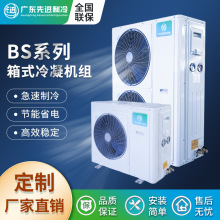 广东先进定制冷库保鲜机组风冷式冷凝机组压缩机全封闭箱式冷凝机