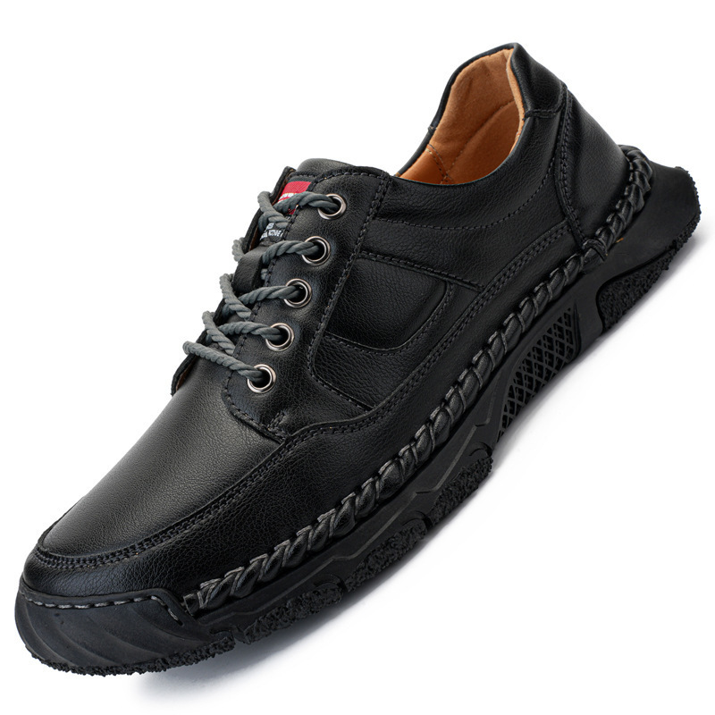 Transfronterizos zapatos casuales de cuatro estaciones zapatos de cuero transpirables al aire libre baja zapatos de montaña hechos a mano zapatos de cuero al por mayor