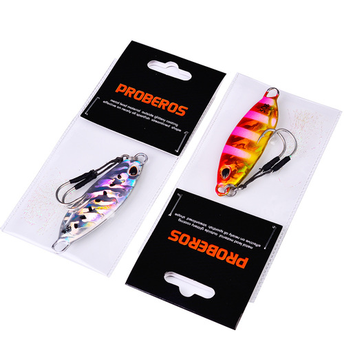 Brand 10 Color Lead Fishing Lure Long Range Submerged Hard Bait Simulation Fake Lure Iron Plate Slow Rolling Fishing Gear Wholesale