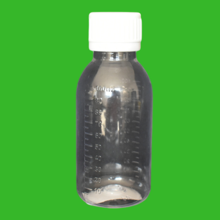 100ml毫升瓶子 PET带刻度瓶 茶色糖浆瓶 食品级口服液体塑料瓶