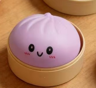 Dumpling Squishies Toy Simulación de bolos de pellizco de pellizco de juguetes de descompresión de bolos de pellizco de juguetes