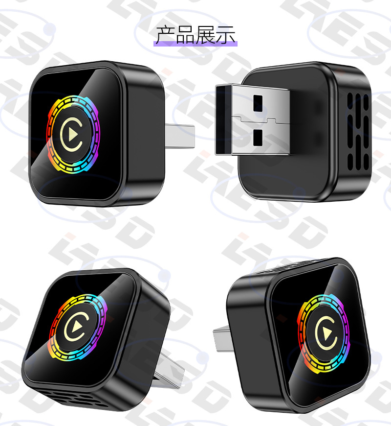 Wired to Wireless Carplay Box with Button Switching for Smart Car-Machine Connectivity, Android Auto Carplay Box