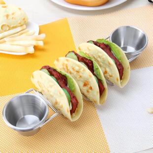 Factory Direct supply Amazon cross-border stainless steel Mexican pancake tacoholder pancake rack wholesale