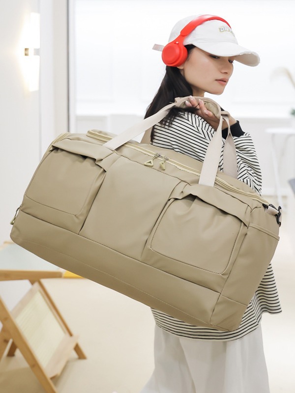 Bolso de viaje de viaje transfronterizo de corta distancia, separación en seco y húmedo, bolso de hombro portátil de gran capacidad, bolso de gimnasia de natación cruzada