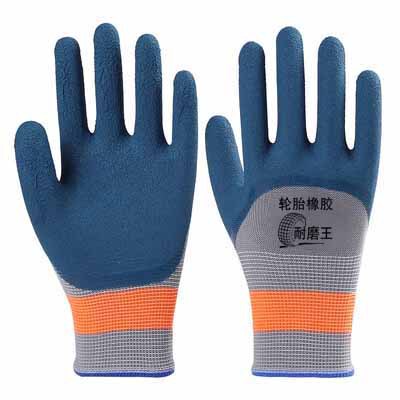Workplace protective gloves made of tire rubber for handling tires, foam protective gloves for hand work protection