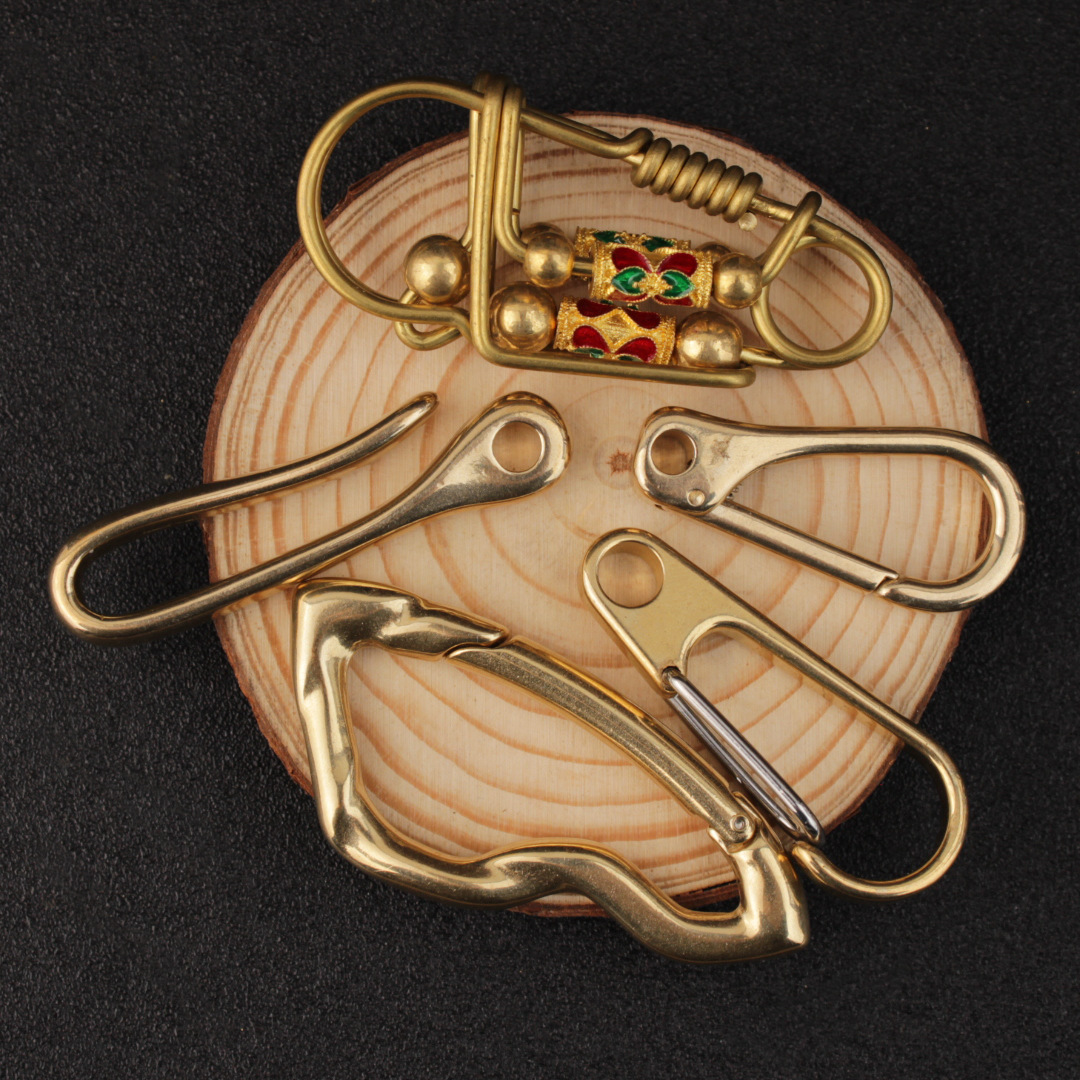 Creative brass keychain handmade