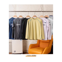 春秋跑量款男圆领套头速干长袖T恤时尚潮男宽松休闲印花保暖卫衣