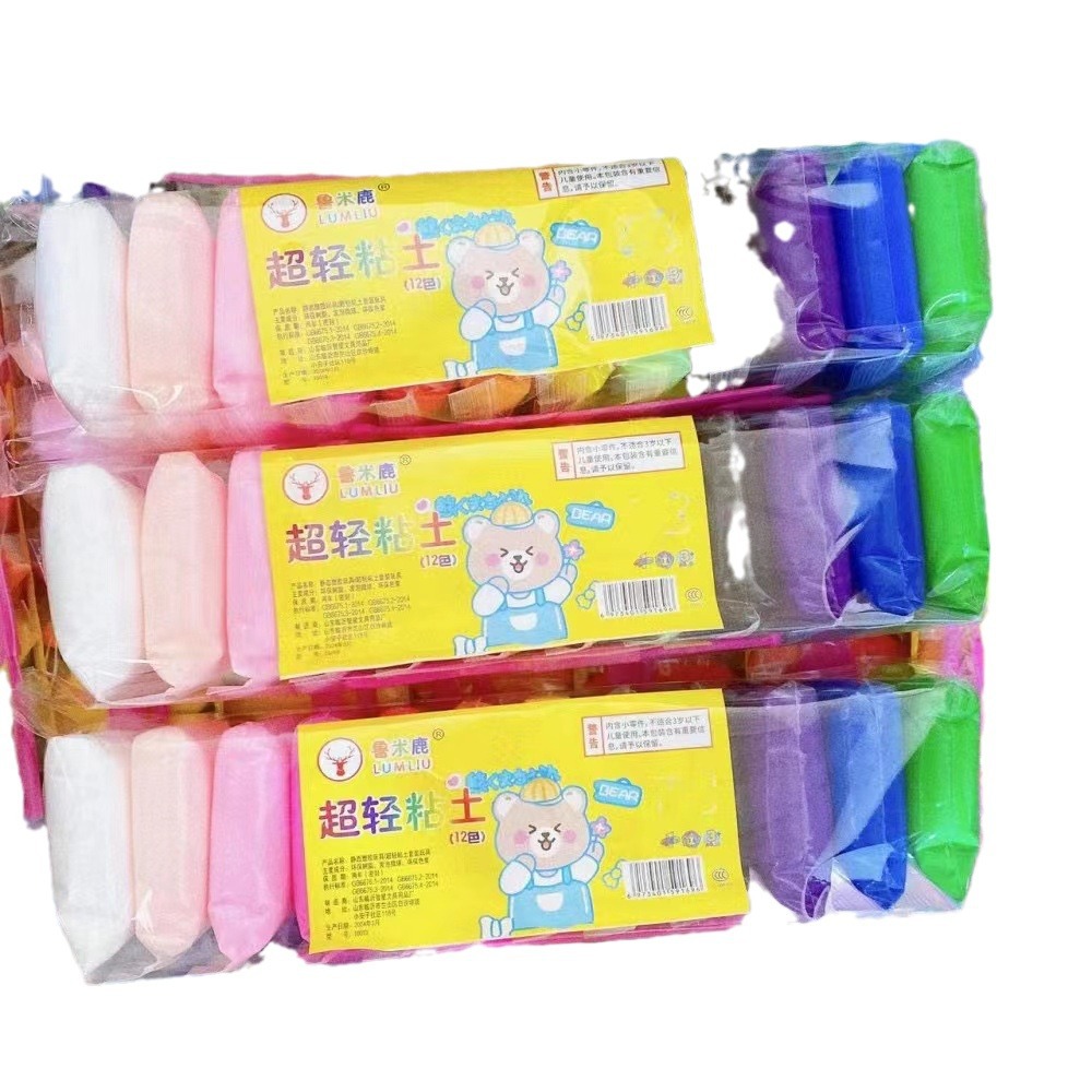 Bolsas para niños de arcilla ultraligera 12 colores 24 colores 36 colores de placa hecha a mano DIY juguetes espaciales ideas de barro de arena