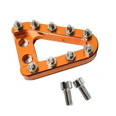 Motorcycle accessories foot brake constant ship two-stroke 250 Kwisi off-road vehicle KTM brake head foot pedal brake modification (Motorcycle pedals) - orange