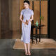High-end silk cheongsam 2024 new women's summer temperament improved national style mulberry silk dress young mid-length