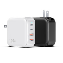 热推100W氮化镓充电器2C2A充电头 适用苹果笔记本电脑定制快充头