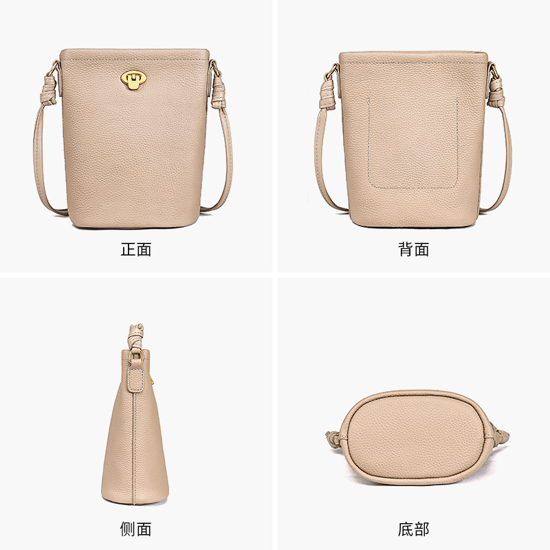 Nuevo bolso para teléfono móvil cuero de gran capacidad estilo japonés simple de gran capacidad mensajero de un solo hombro bolso de almacenamiento para teléfono móvil de mujer
