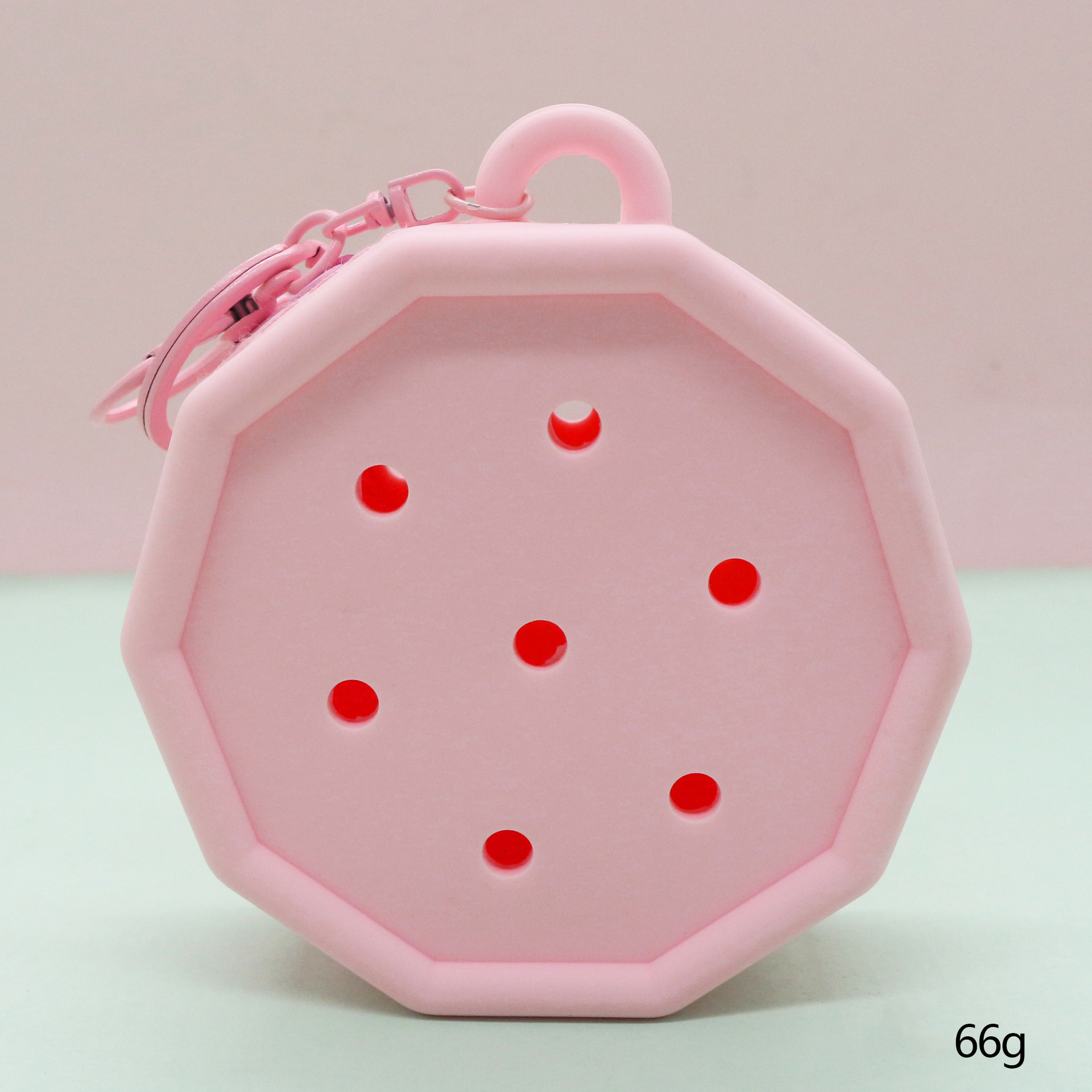 Inventario de dibujos animados de silicona agujero bolsa mini bolso diy bolsa de almacenamiento bolso auriculares llavero colgante regalo