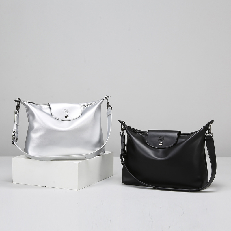 Cross-Border Soft Leather Tote Bag For Women, Fashion Simple Commuter Shoulder Bag, Versatile Large Capacity Crossbody Bag - Thumbnail 2