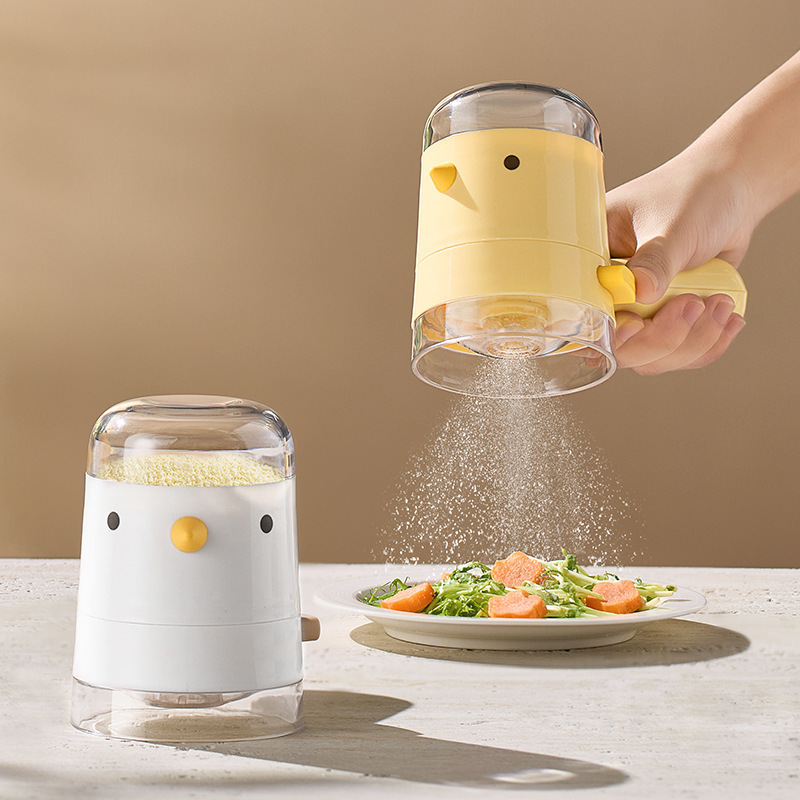 【オリジナル】鳥型定量塩入れ キッチン 家庭用調味料定量ボトル 収納 防塵 防湿 量調節調味料入れ|undefined