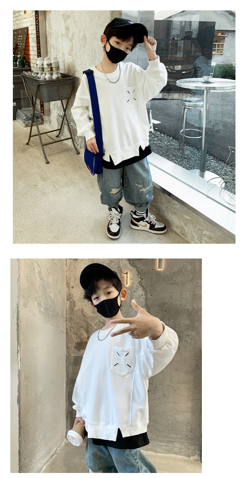 男童炸街卫衣秋装2023新款儿童春秋款上衣中大童秋季打底衫帅气潮详情9