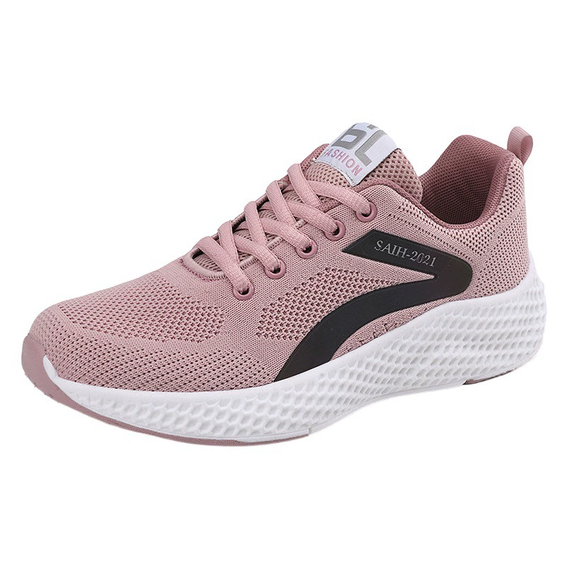 Прогулочная обувь, женская весна и осень, новая обувь Flying Weaver, Повседневная Удобная Обувь для мам, удобные дышащие кроссовки для среднего и пожилого возраста