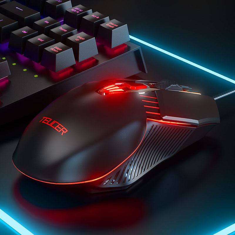 Gaming Keyboard Mouse Combo Mechanical Wired Set For Pc Laptop_voghion.com