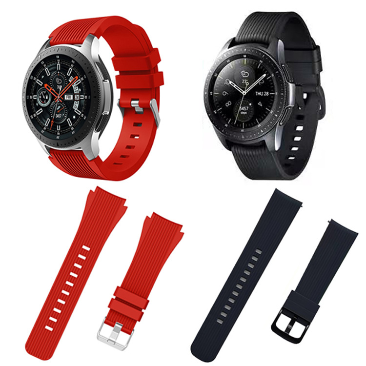 For Galaxy Watch42/46 Watch Strap S4 Sport Silicone Quick Release Wristband 20/22mm