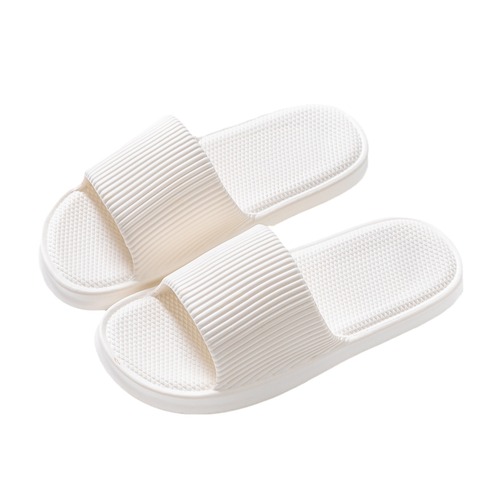 Summer Cool Slippers for Women, Indoor Home High-End Couple Bathroom Silent Non-Slip EVA Squeezable Slippers