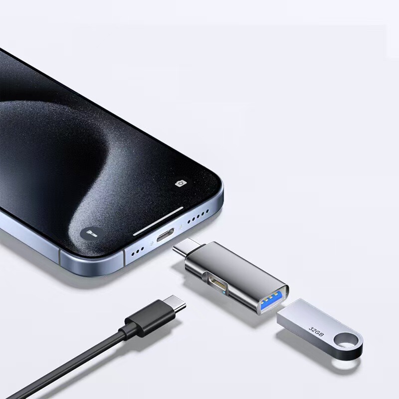Type-c - USB プラス PD 充電多機能ハブコンバータ OTG アダプタ U ディスク拡張ドック外部電源|undefined