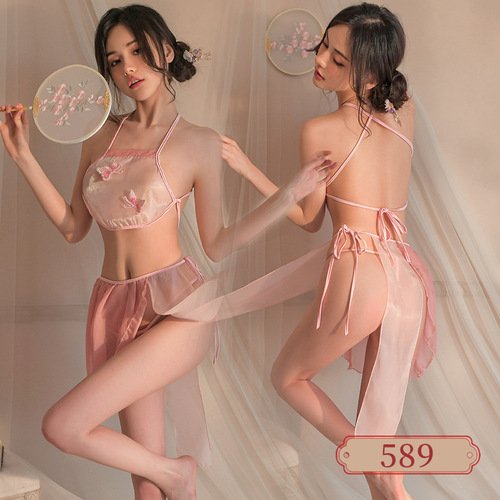 Fan Lei sexy lingerie ancient style Hanfu sexy kimono lingerie temptation bed passionate pajamas uniform set