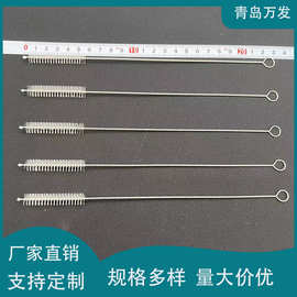 厂家批发304不锈钢230长吸管刷 水杯吸管试管刷清洁毛刷可定制