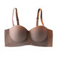 Queen Worship Half Cup Traceless Underwear Women's Small Chest Push-up Large Strapless Bra