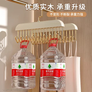 吊带衣架多功能内衣背心收纳神器家用宿舍实木挂钩波浪晾衣架塑料