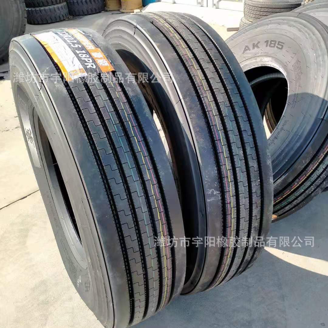 12R22.5导向 顺纹钢丝半挂拖车 公路运输车载重轮胎