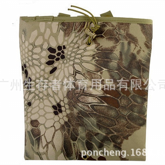 Superviviente al por mayor kit de equipos de fanáticos grandes bolsas de reciclaje tácticas bolsa de recolección de cintura inclinada al aire libre miscelánea