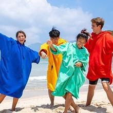 2023新款糖果色连帽宽松睡袍毛绒户外休闲卫衣男女可穿浴袍