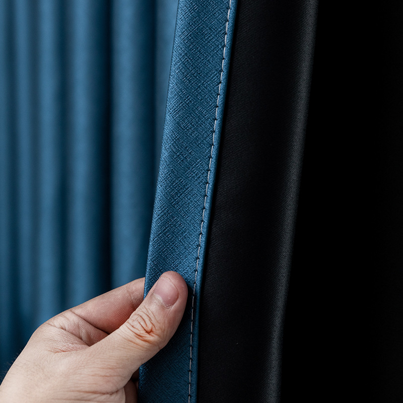 Fábrica en stock nuevo color puro Praga alto sombreado cortina de tela piso sombrilla cortina de ingeniería terminada Orden de tela