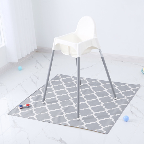 Children's high chair floor protection mat waterproof and non-slip multifunctional square game mat portable picnic mat for outdoor use