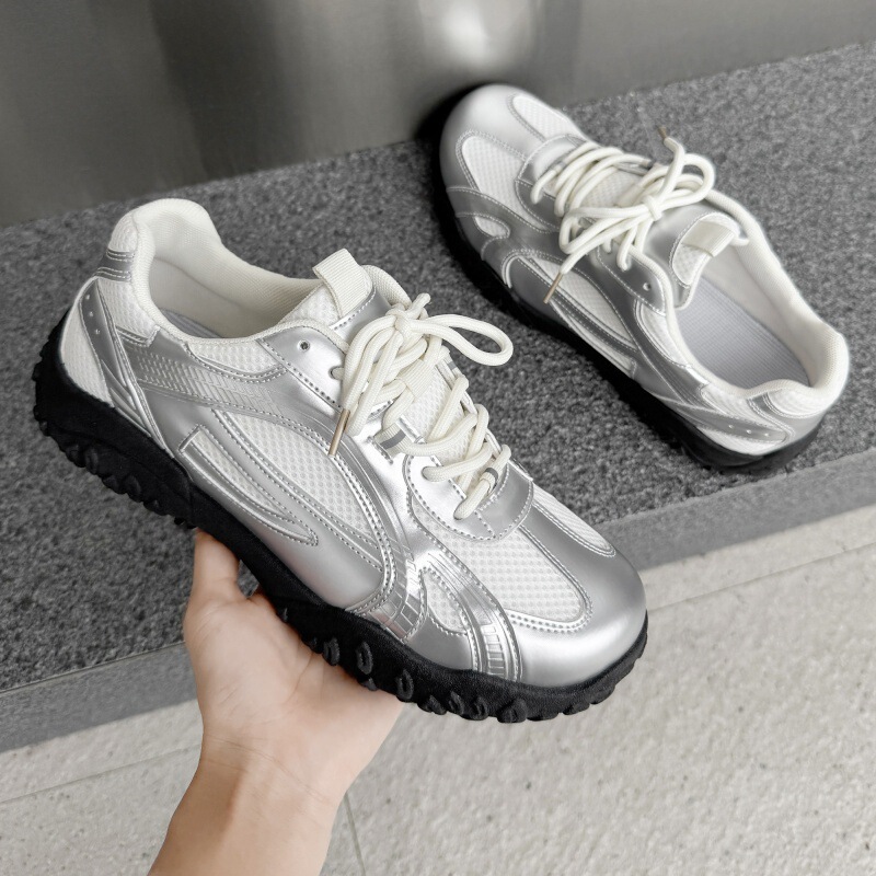 2025 New Men's Casual Sports Shoes Mesh Thick Sole Men's Shoes Trendy Versatile Hiking Shoes Men's Dropshipping Ds03