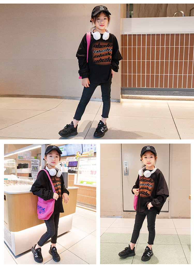 Ragazze che corrono per le studentesse delle scuole primarie e secondarie, versatili scarpe da tennis autunnali con suola morbida, versione coreana,_voghion.com