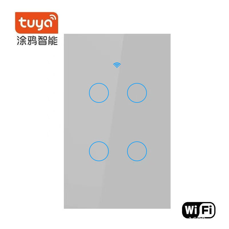 Interruptor Inteligente Táctil Estándar EE.UU. 120 WiFi RF433 de Latón y ABS con Control por App image 22