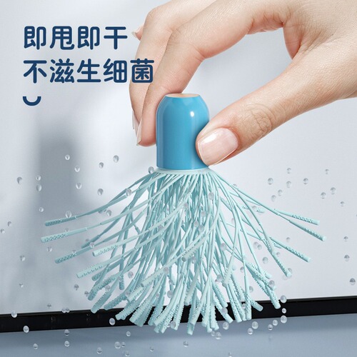 Shake the bottle brush 360-degree no dead corner cleaning nipple brush set portable storage box silicone bottle cleaning brush