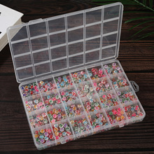 亚克力滴油字母珠套装透明彩色英文字母珠DIY串珠材料1200个盒装