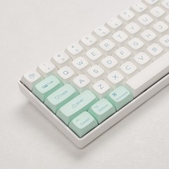 氷晶ミント青レモンテーマのキーキャップ類XDAボールキャップPBT熱昇華はMACとWIN小セットのキーキャップに適応している