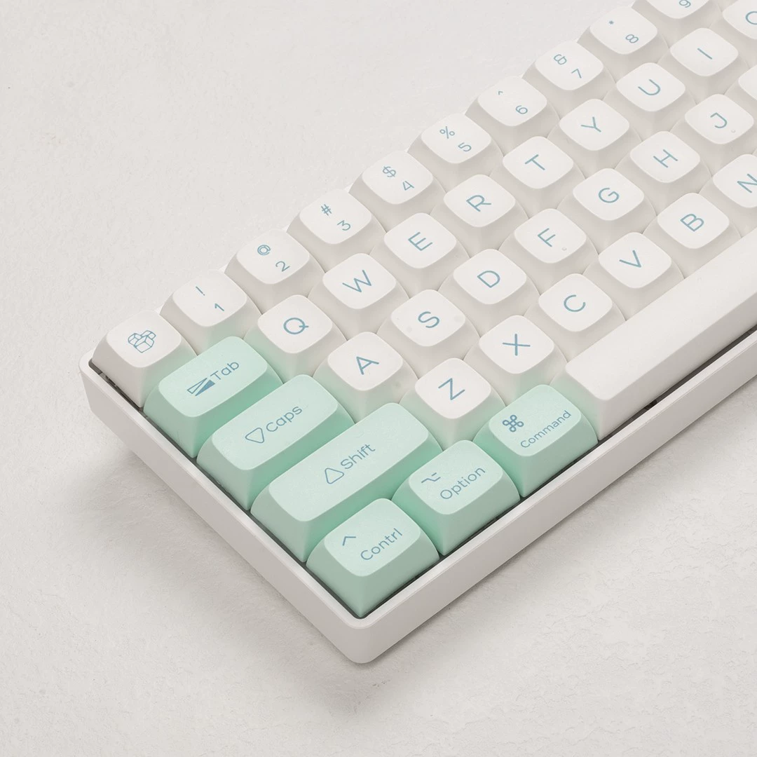 Кристаллы льда мятно-лаймовая тема клавиатуры XDA шаровые шапки PBT термо-Sublimation подходящие для MAC и WIN полный набор клавиш