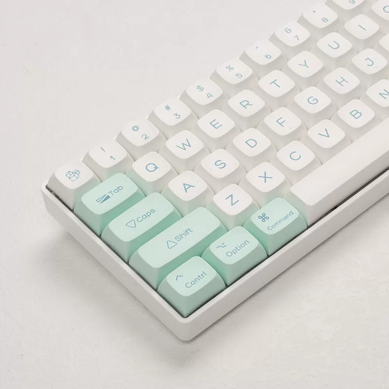 Кристаллы льда мятно-лаймовая тема клавиатуры XDA шаровые шапки PBT термо-Sublimation подходящие для MAC и WIN полный набор клавиш