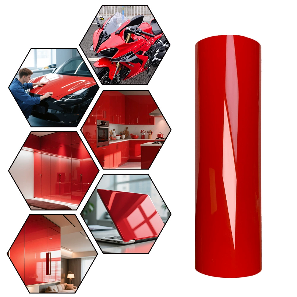 Ультрапрозрачная ярко-красная пленка для автомобиля, меняющая цвет, наклейка для капота, зеркала заднего вида, экстерьера и интерьера